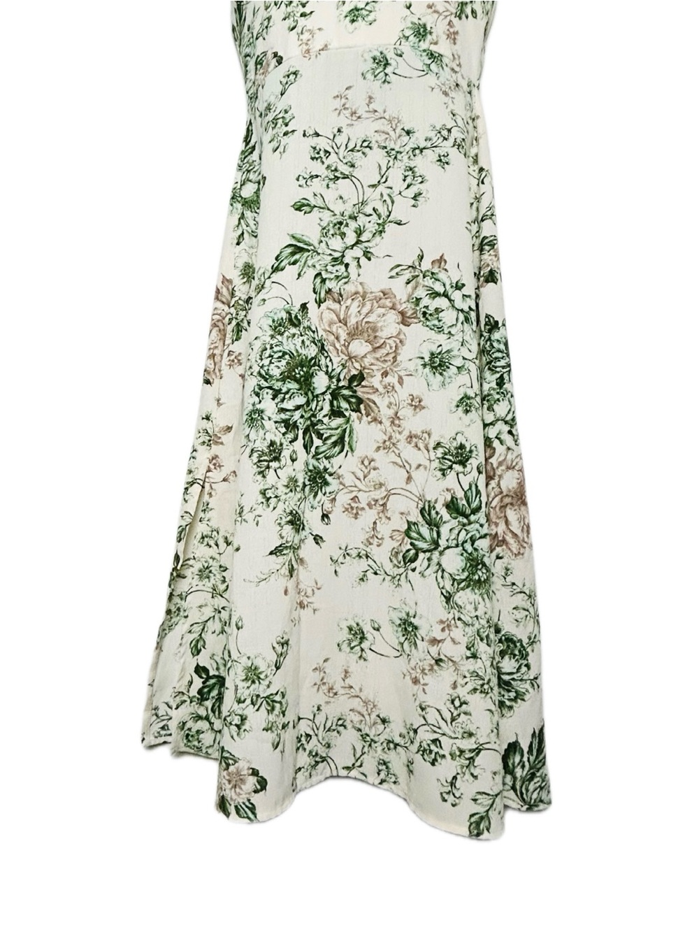 NWOT -Floral Botanical Bustier-style Midi Dress - Picture 6 of 17